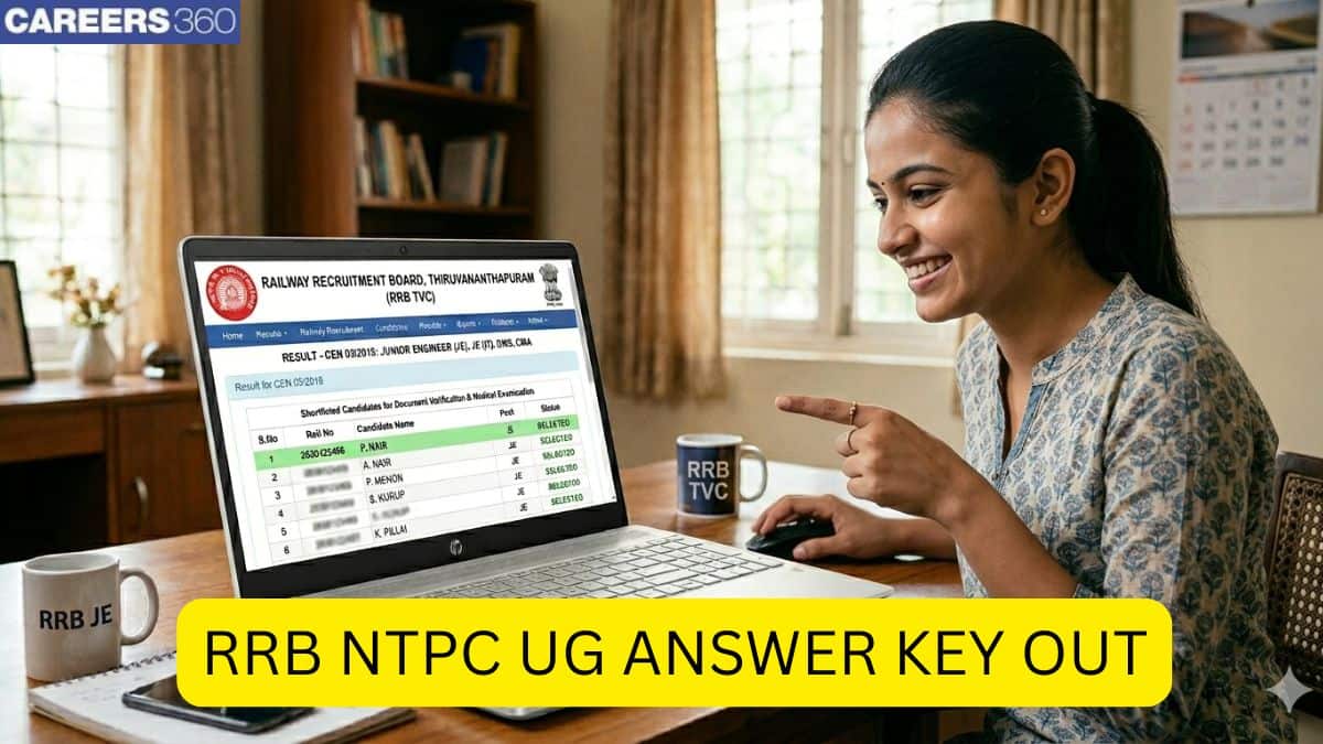 RRB NTPC 2026 Answer Key Link Active Now: Download UG CBT 1 Response Sheet PDF